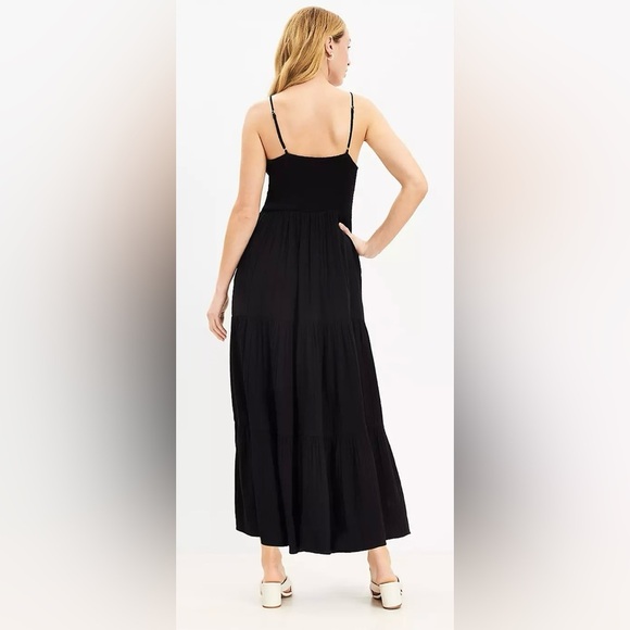 LOFT Beach tie front dress - Picture 2 of 8